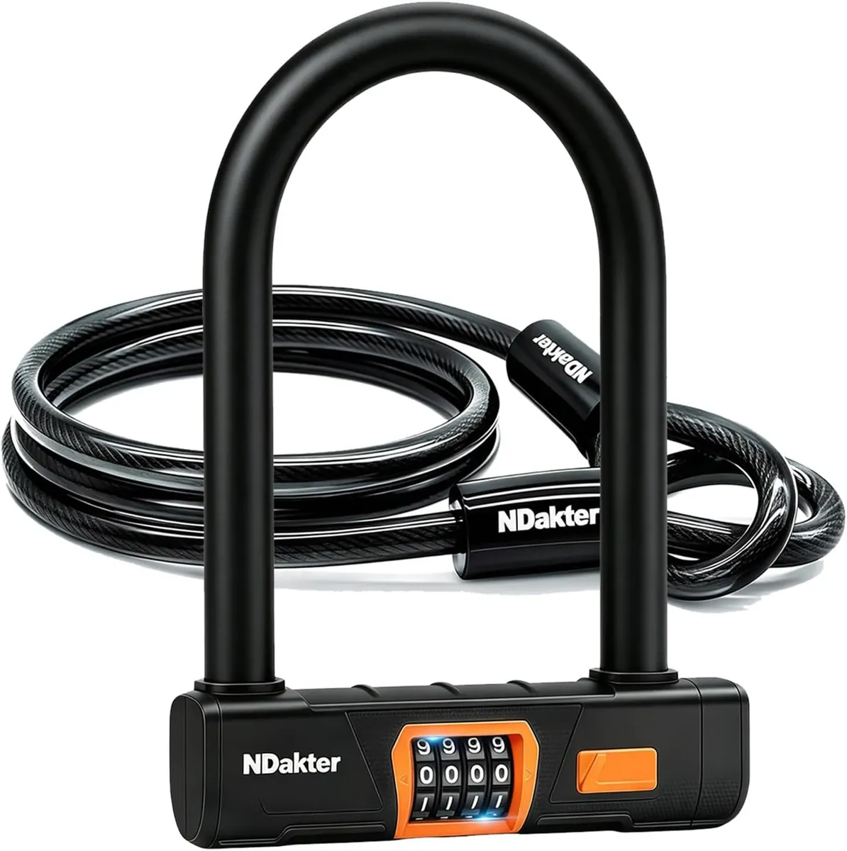Ndakter bike lock resettable combination