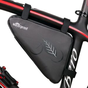 NDakter Bike Bicycle Frame Storage Bag, 2L Waterproof Bicycles Triangle Pouch, Cycling Pack for Phone