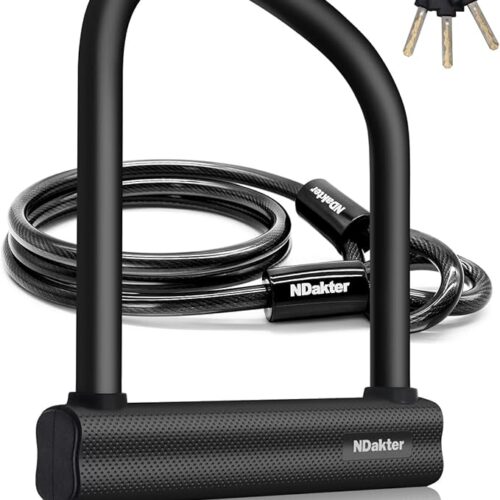 NDakter Bike Locks Heavy Duty Anti Theft, Bicycle U Lock for Ebike
